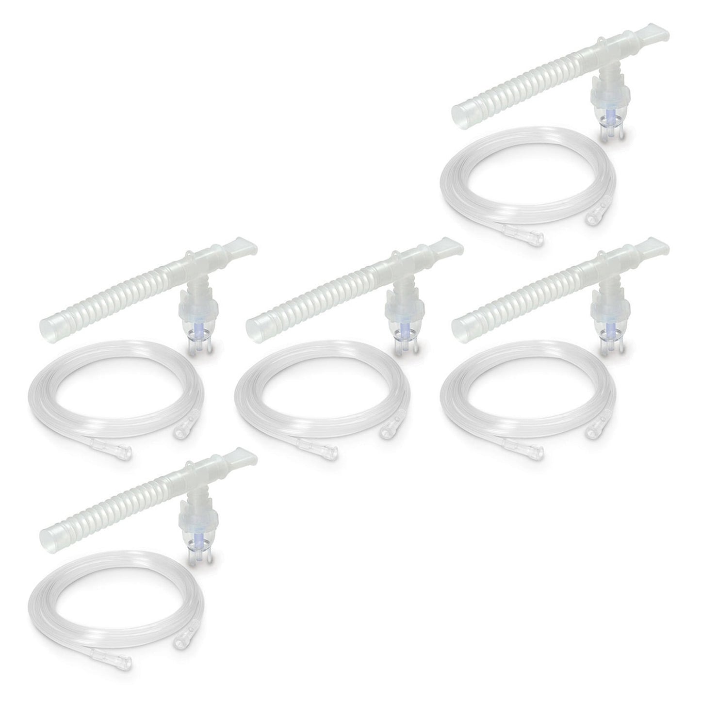 Set of Five Vixone Reusable Handheld Nebulizer with Tubing 