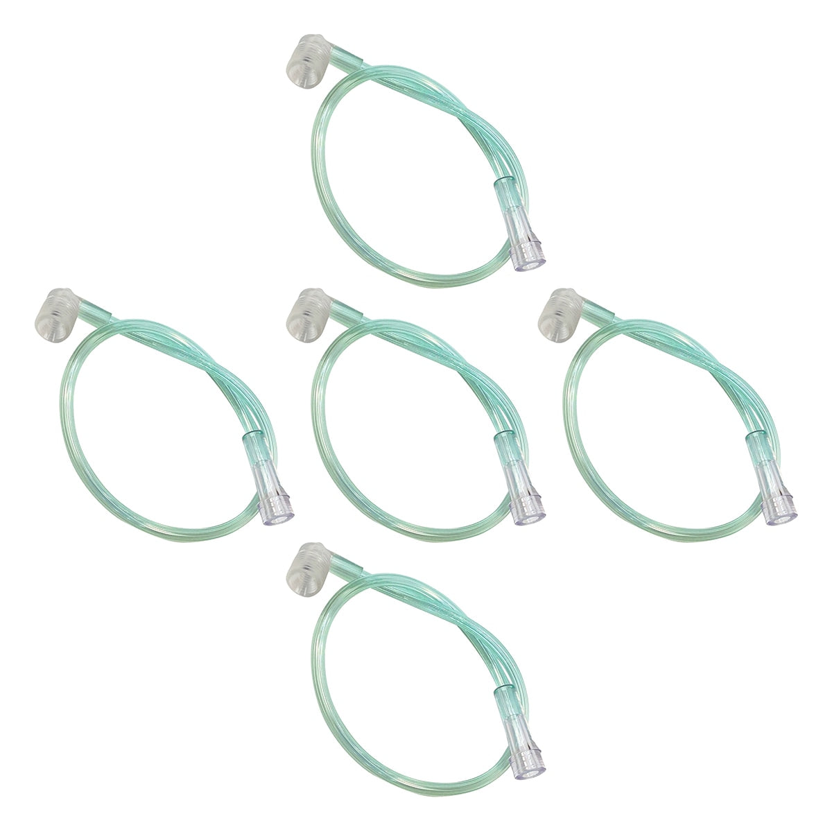 green oxygen humidifier adapter tube 5-pack