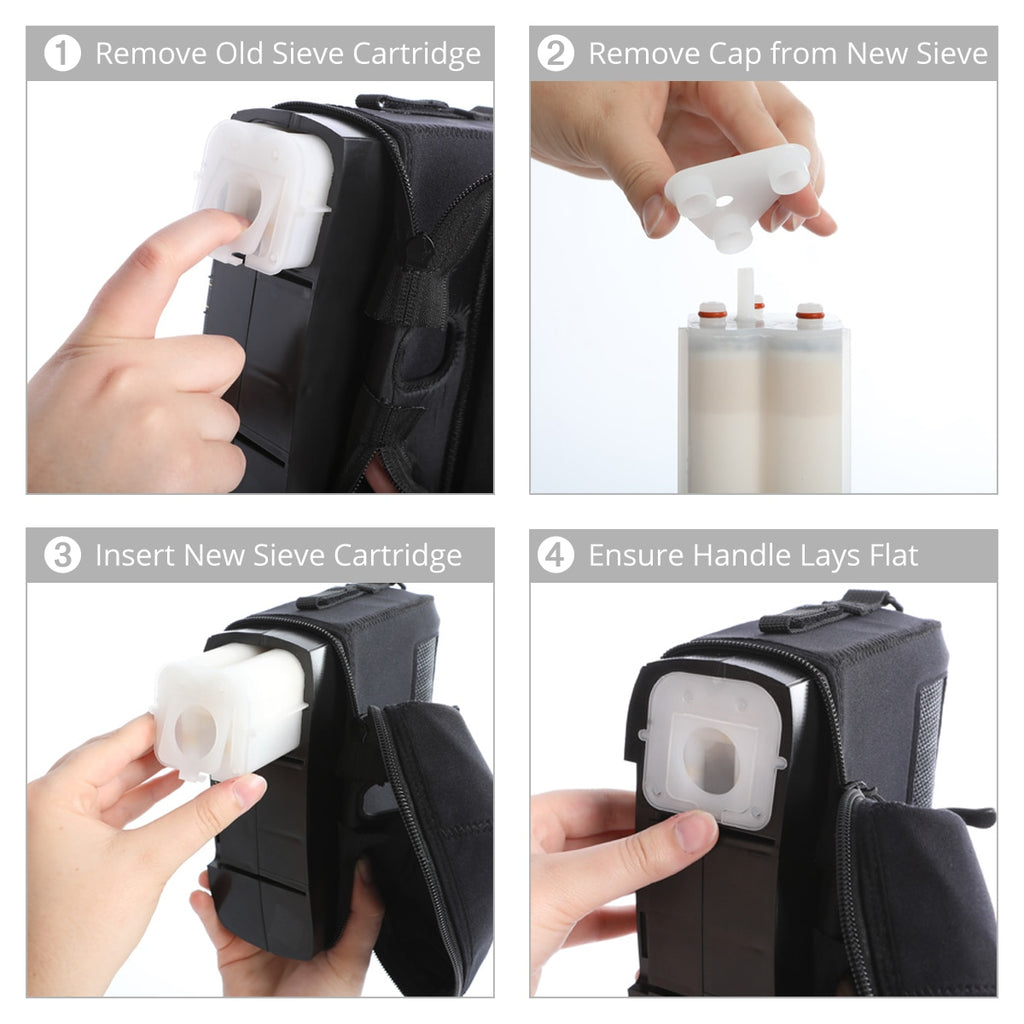 X-Plor Sieve Bed Cartridge Replacement Instruction Diagram