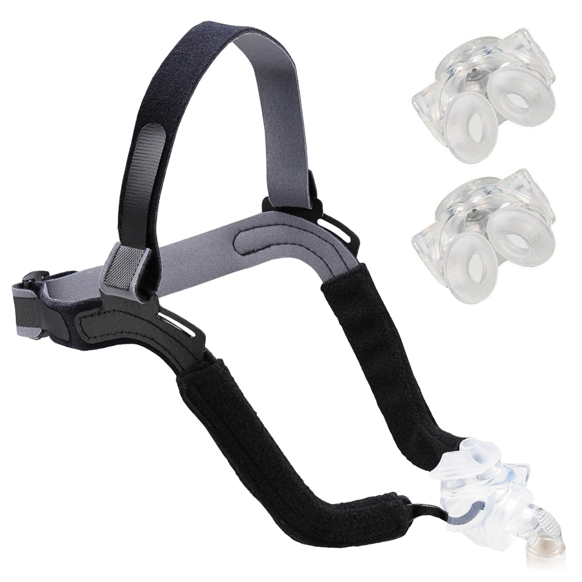 CPAP/BiPAP mask fitpack with headgear and nasal pillows