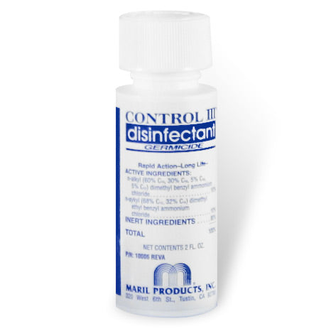 Control III Cleaner & Disinfectant for CPAP/BiPAP Masks & Equipment (2 Ounce Concentrate)