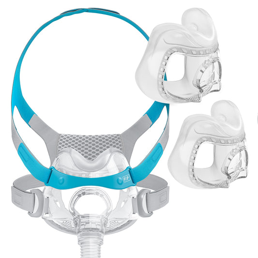 F&P Evora Full Face CPAP/BiPAP Mask FitPack with Headgear