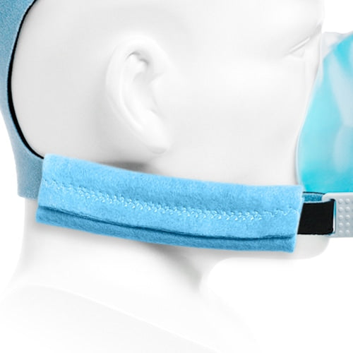 Fleece CPAP Headgear Strap Wrap Light Blue 