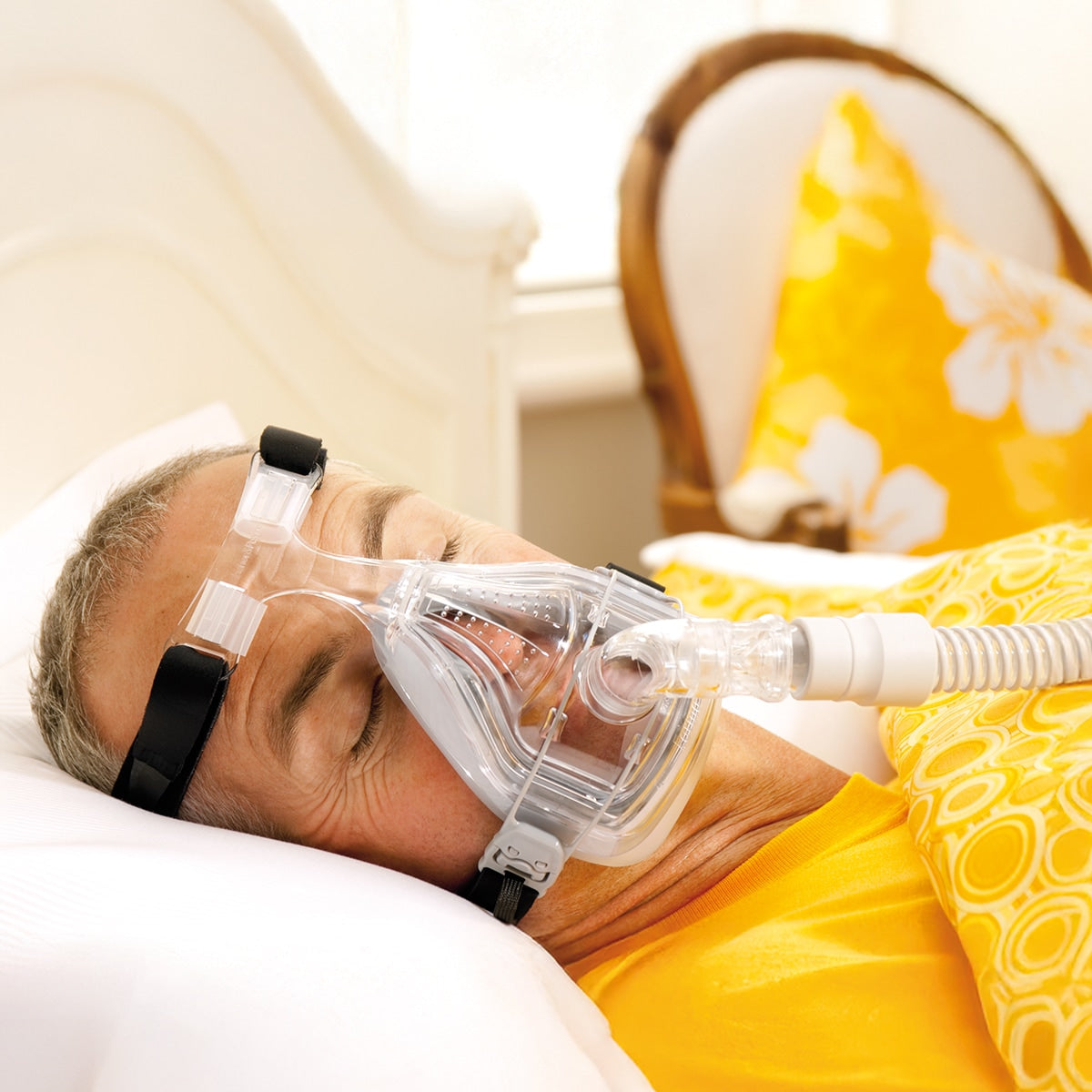 forma full face cpap mask in use