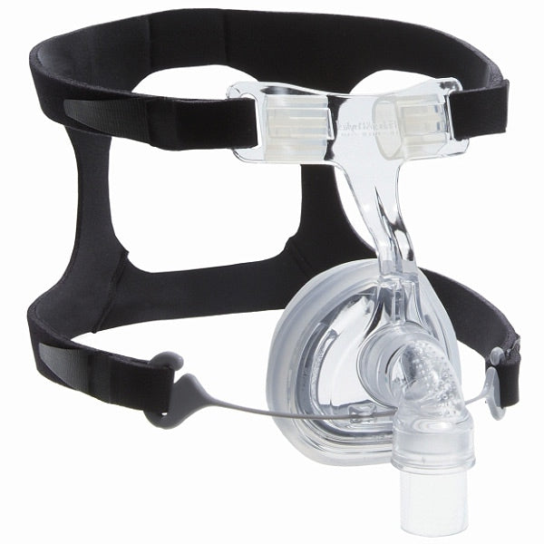 FlexiFit 406 CPAP mask with black headgear on a white background