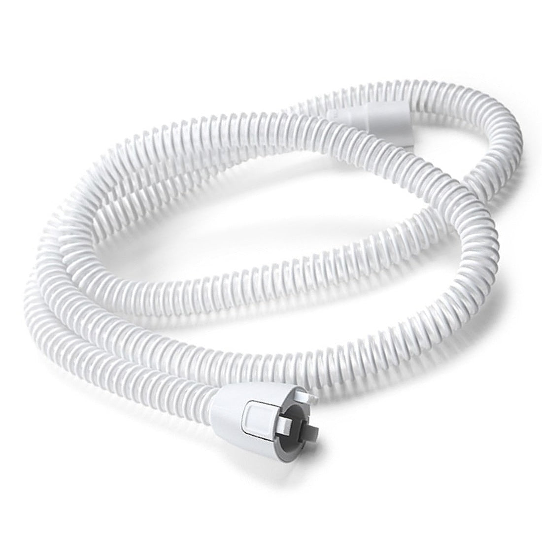 A white heated slim hose tubing designed for CPAP/BiPAP machines.