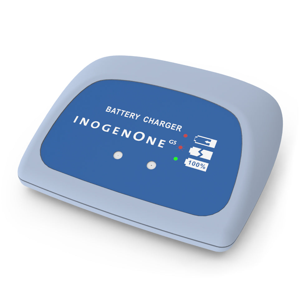 Inogenone battery charger on a white background