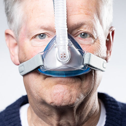 Man wearing IQ Gel CPAP Mask Front View 