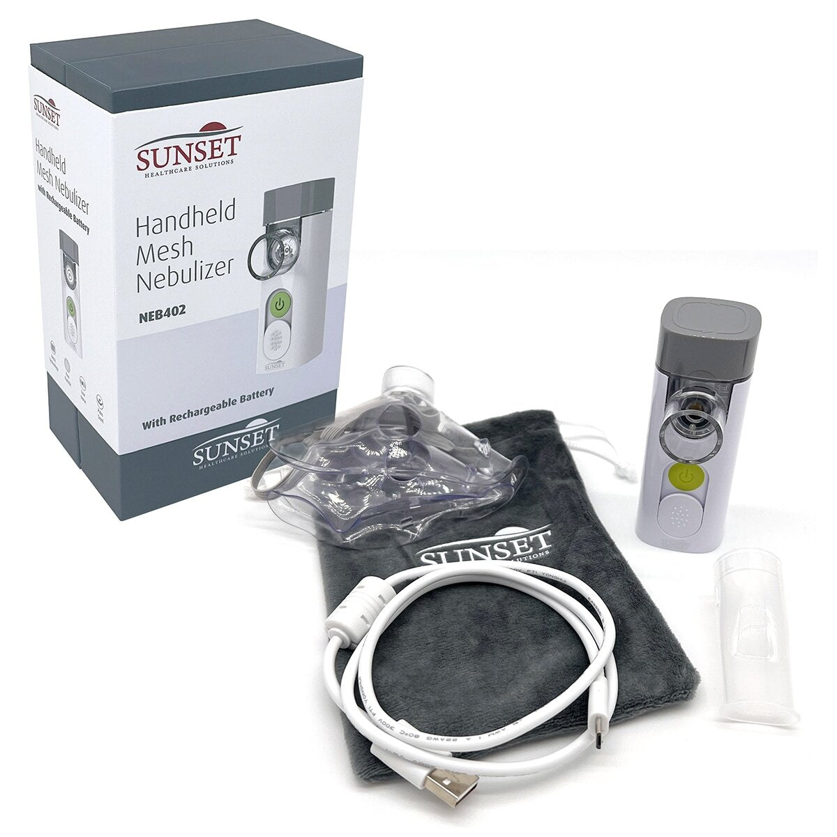 Sunset NEB402 Handheld Mesh Nebulizer Compressor Kit