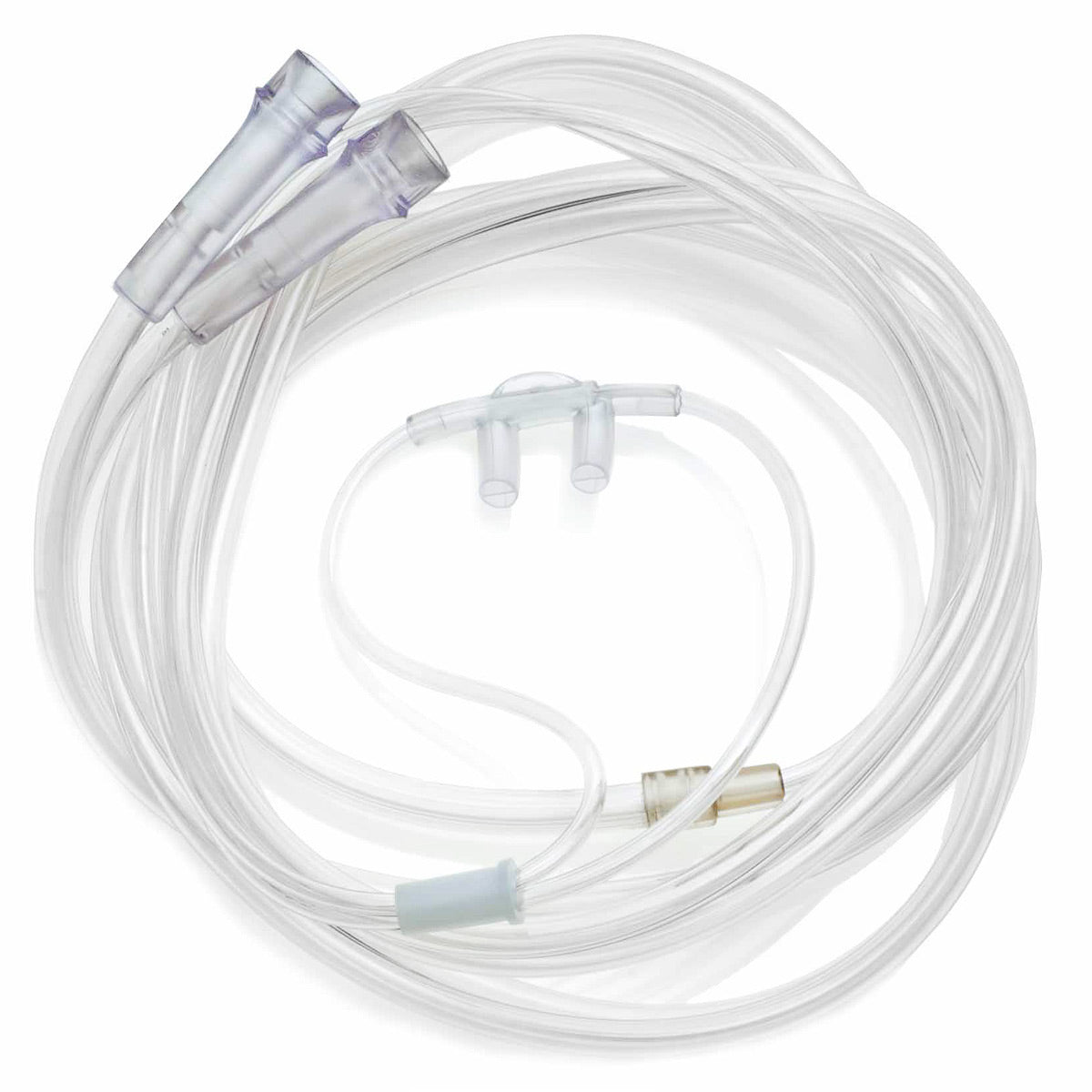 Oxygen Conserving Adult Nasal Cannula with 5 Foot Dual Lumen Supply Tubes