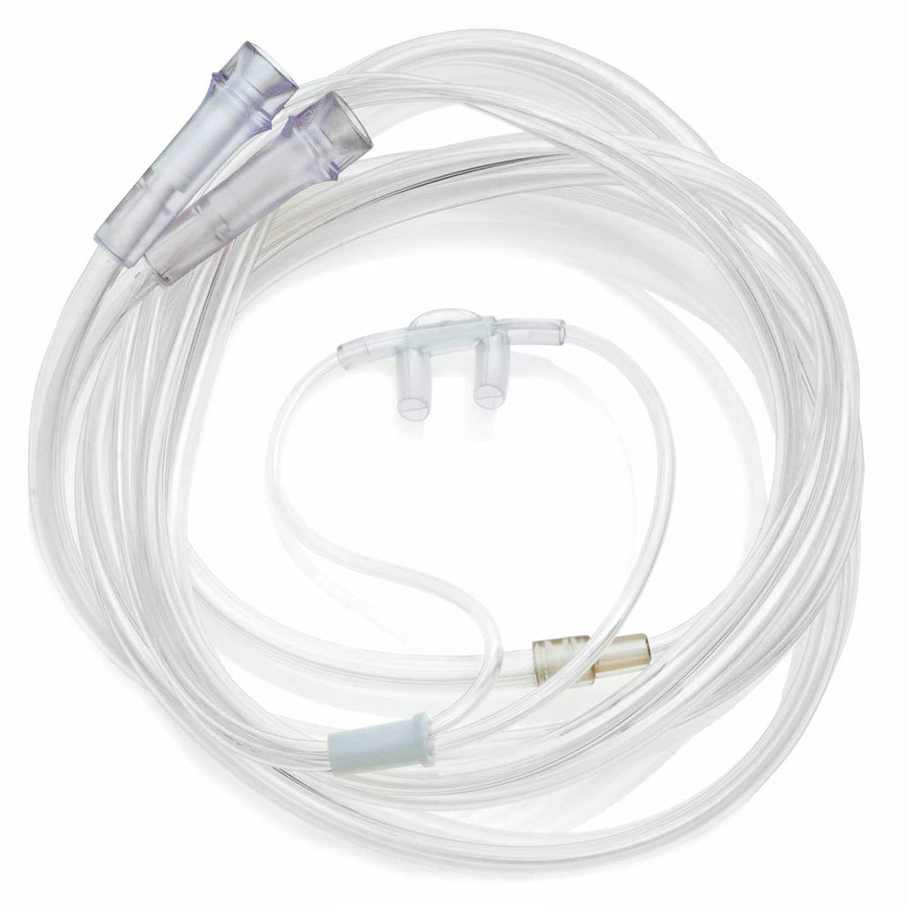 Oxygen Conserving Cannula with 5 Foot Duel Lumen Tubes