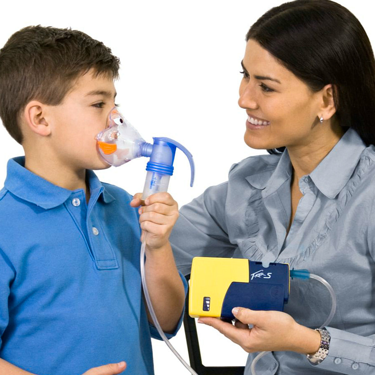 Pari Trek S Portable Nebulizer In Use with a Child 
