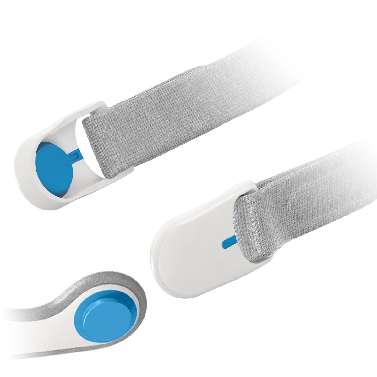 resmed airfit airtouch magnetic headgear clips in use