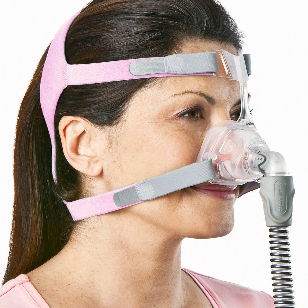 Woman Wearing a Mirage FX Nasal Mask 