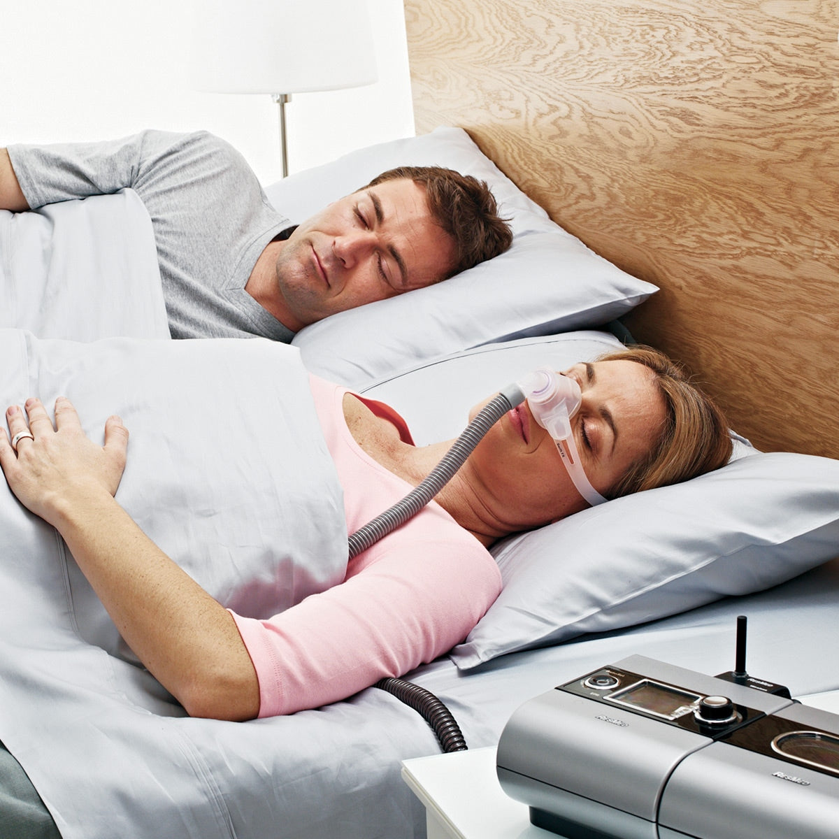 Woman In Bed Wearing Swift FX Nano 