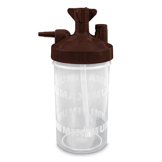 7100 Brown Lid Bubble Humidifier Bottle for Various Oxygen Concentrators