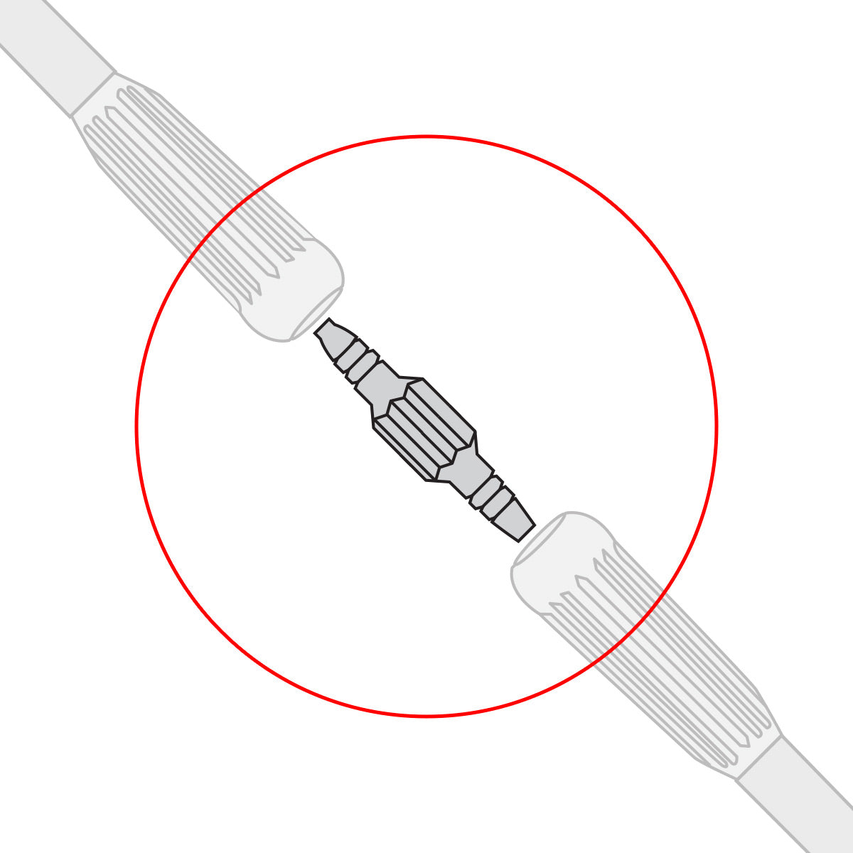 Salter Green Oxygen Tubing Connector 5 Pack 