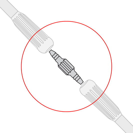 Green Male-to-Male Oxygen Tubing Connector (5 Pack)