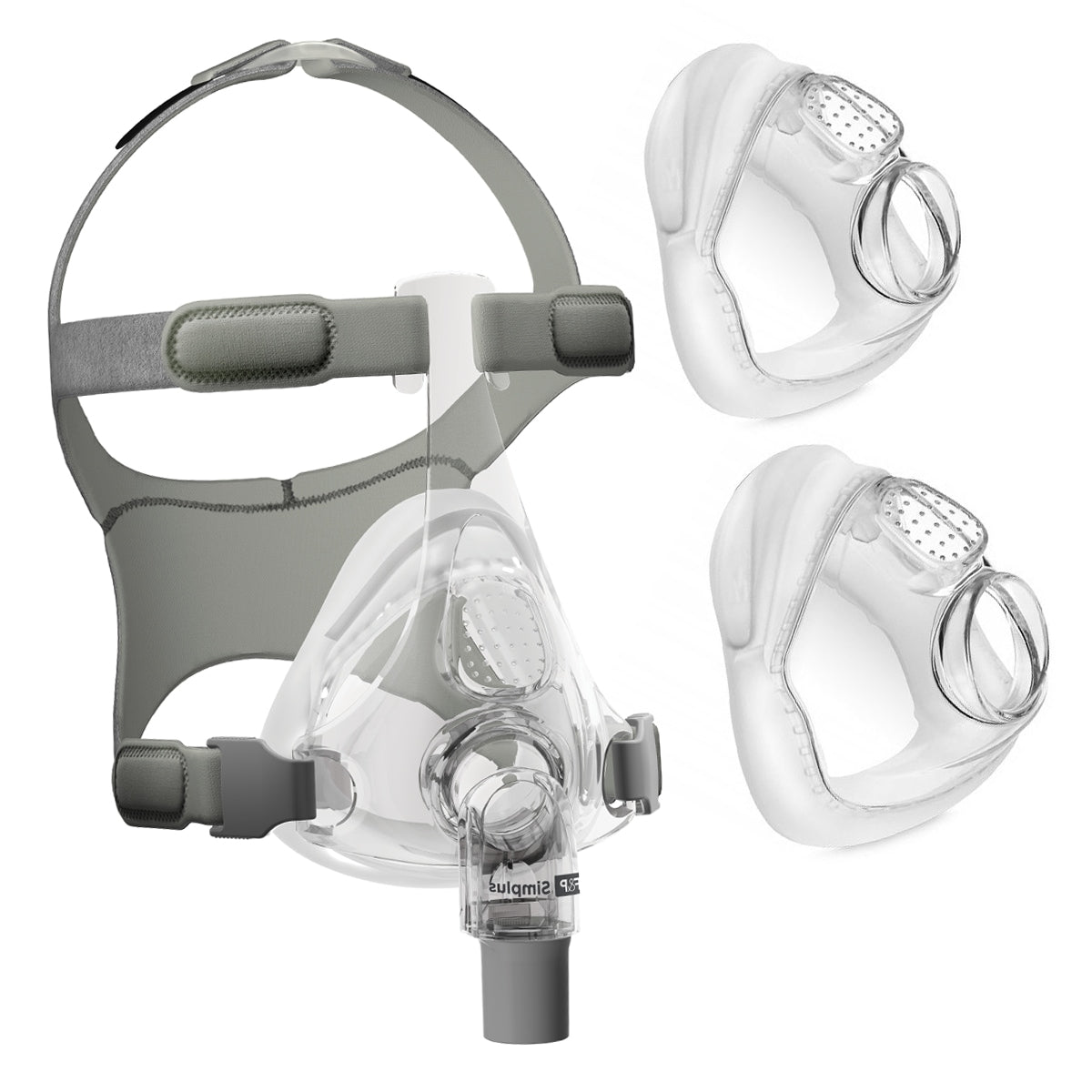 F&P Simplus Full Face CPAP/BiPAP Mask FitPack with Headgear