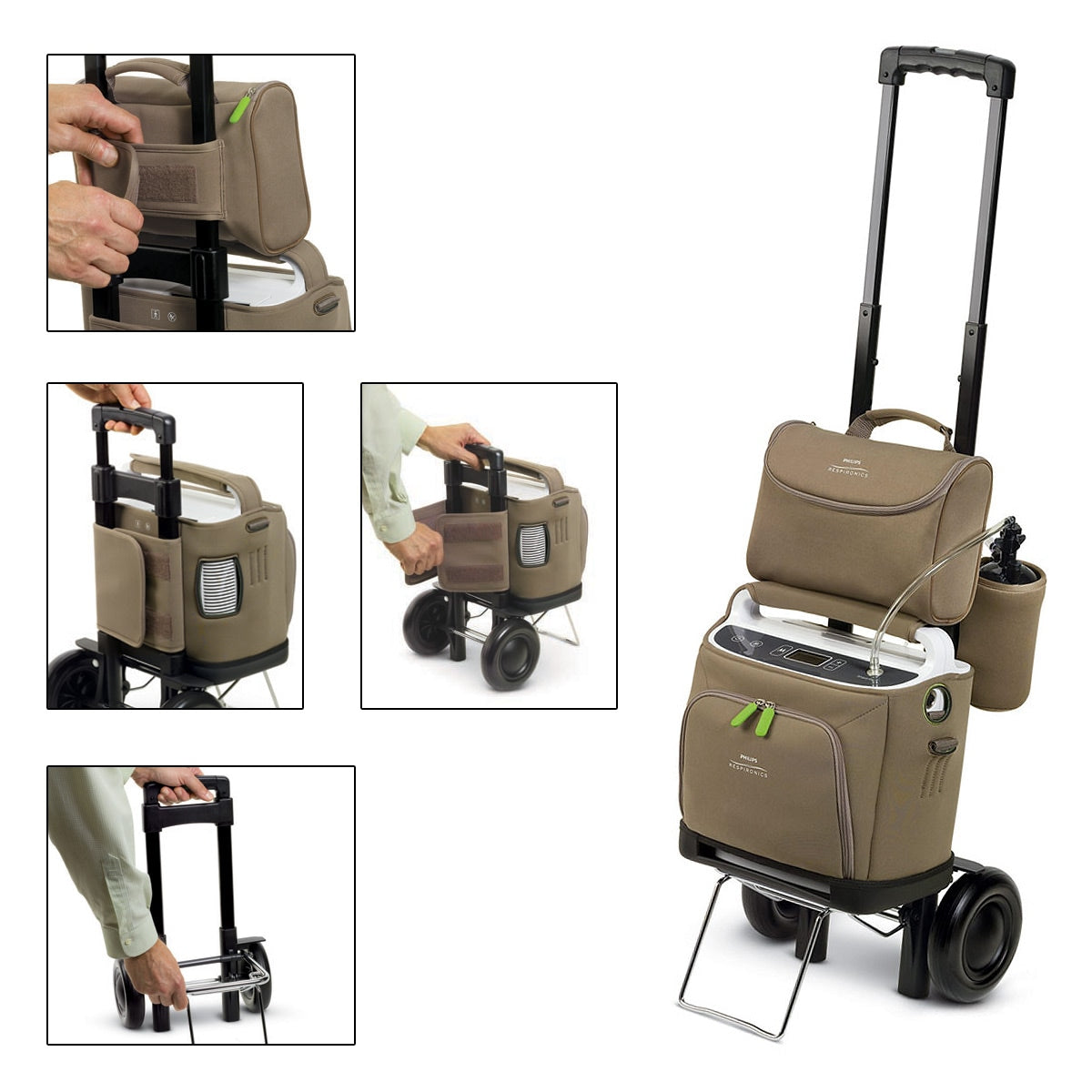 SimplyGo Oxygen Concentrator Travel Cart with Telescoping Handle