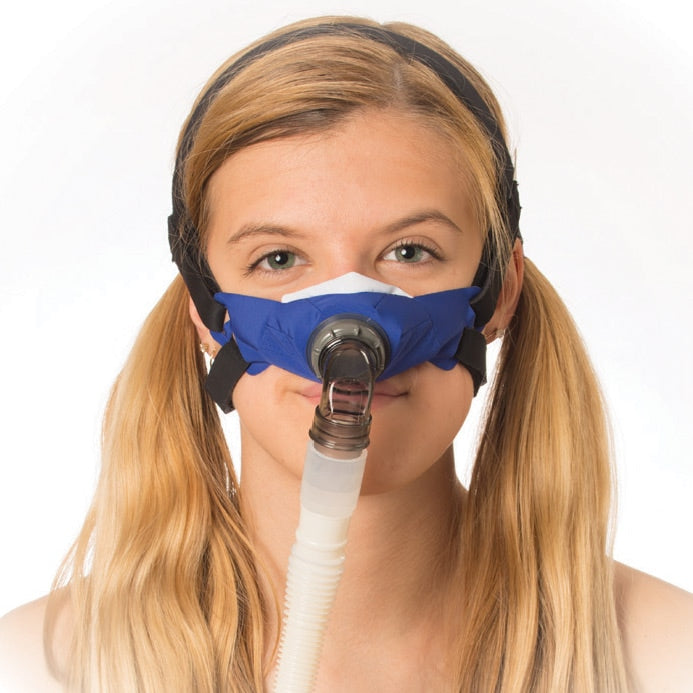 SleepWeaver 3D Soft Cloth Nasal CPAP/BiPAP Mask with Headgear