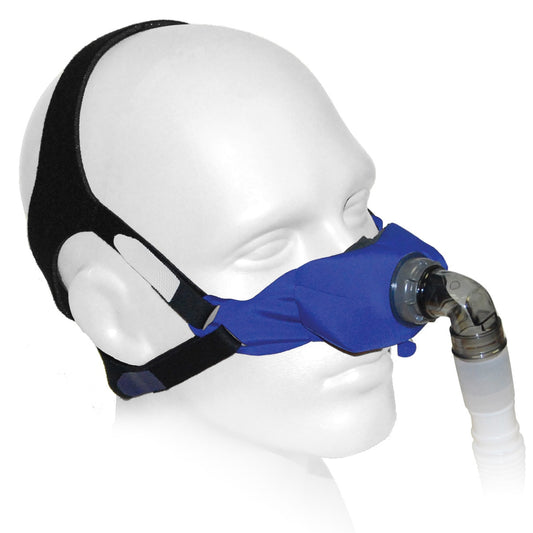 SleepWeaver Elan Soft Cloth Nasal CPAP/BiPAP Mask with Headgear (Includes Free FeatherWeight Tube)
