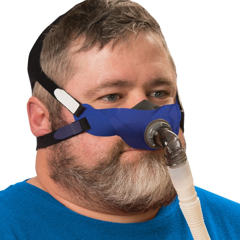 SleepWeaver Elan Soft Cloth Nasal CPAP/BiPAP Mask with Headgear